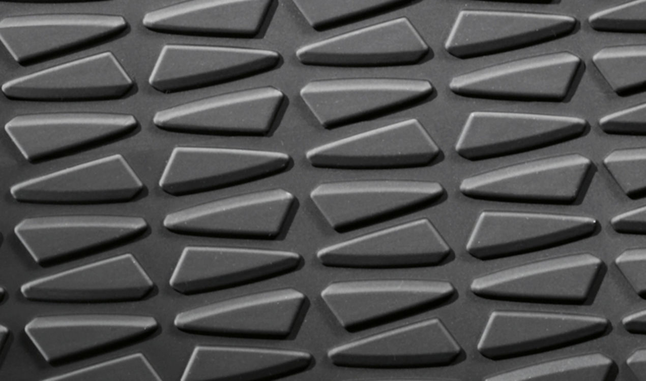 Genuine All-Weather Rubber Rear Floor Mats Set Anthracite