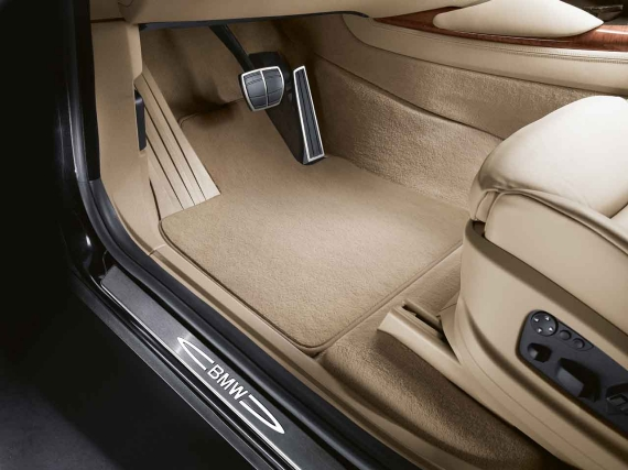 Genuine Velour Car Floor Mats Set Beige 51 47 7 290 134