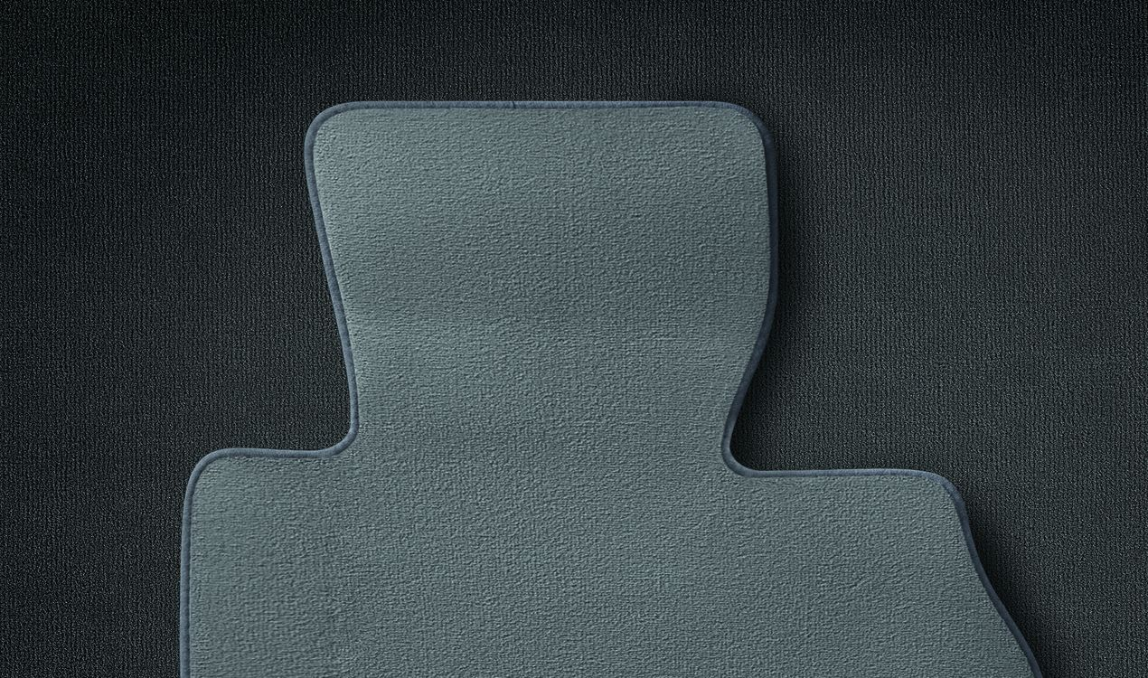 Genuine Velour Car Floor Mats Set Alaska Grey 51 47 7 316 494