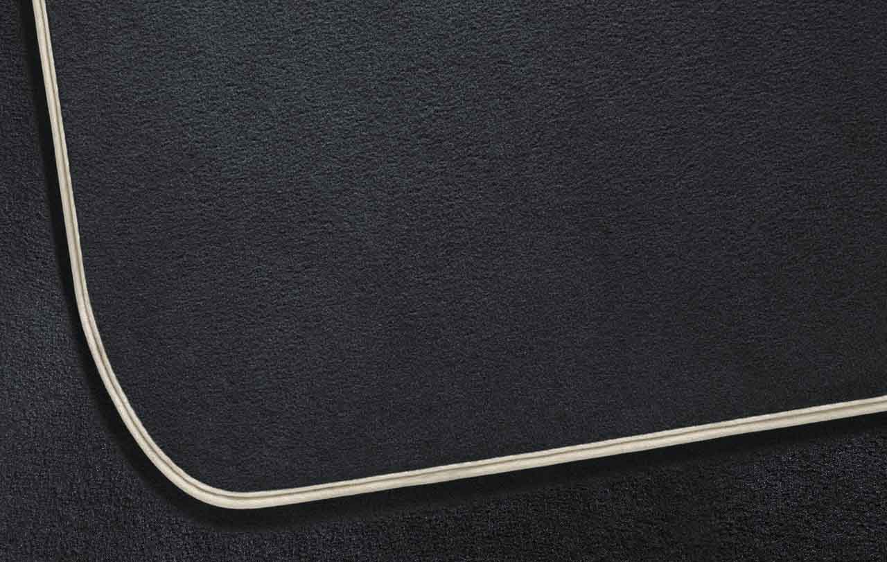 Genuine Tailored Velour Car Floor Mats Set Black/Oyster 51 47 7 316 633