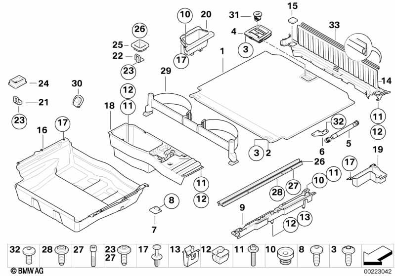 Genuine Floor Carpet Luggage Compartment Handle Anthracite 51 47 9 120 283