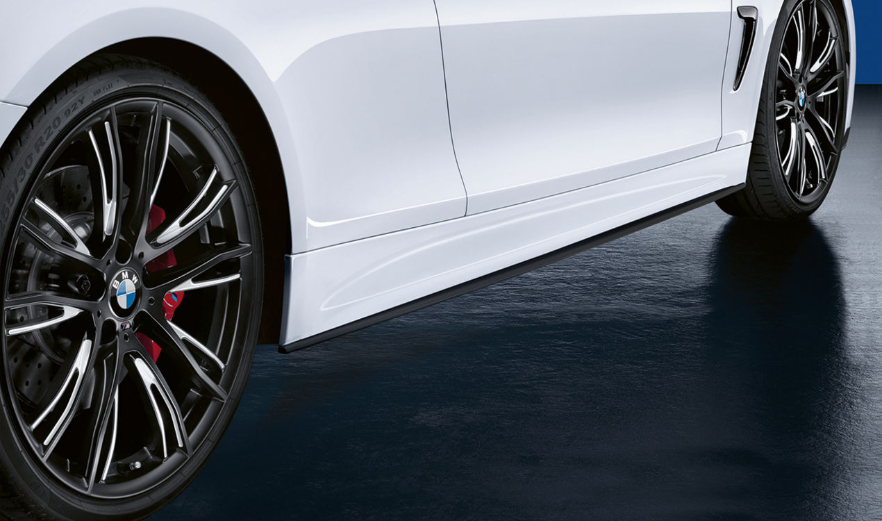 Genuine M Performance Left Side Skirt Extension Black Matt 51 19 2 361 679