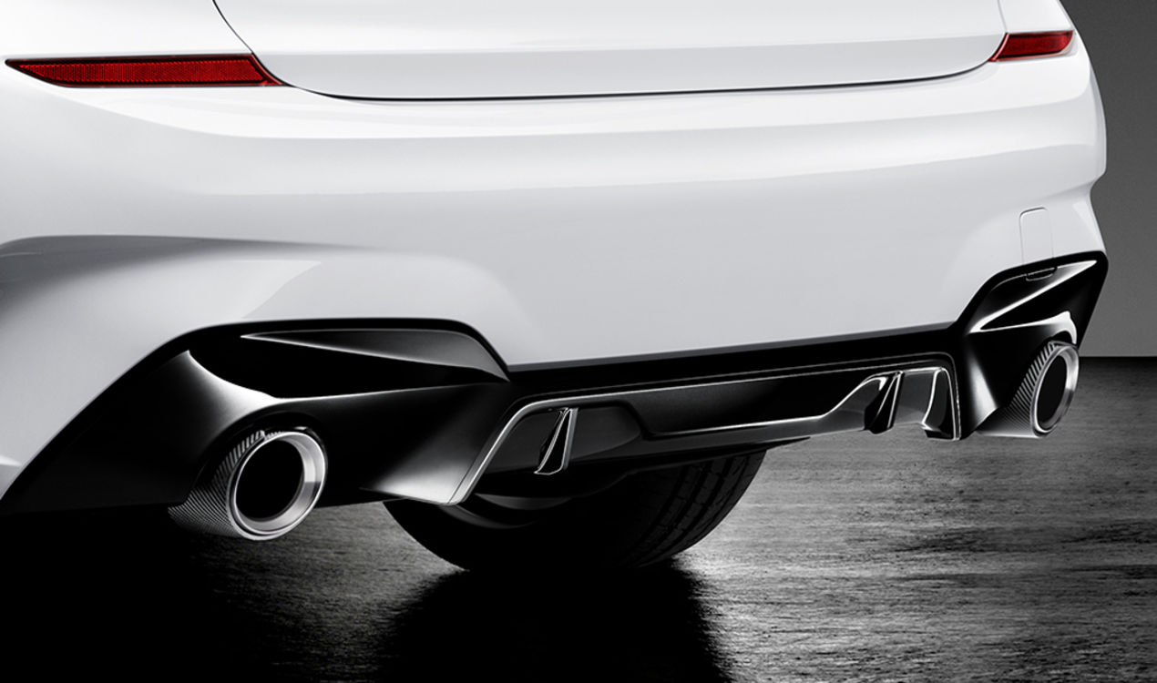 Genuine M Performance Rear Diffuser Black High Gloss 51 19 2 455 821