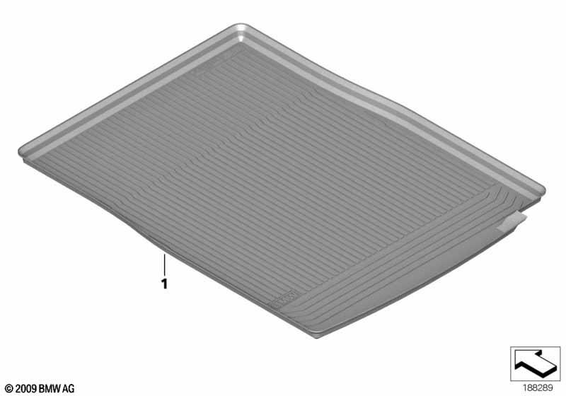 Genuine Fitted Luggage Compartment Mat 51 47 2 154 481