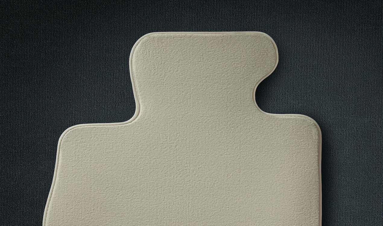 Genuine Tailored Velour Car Floor Mats Set Oyster 51 47 7 230 381