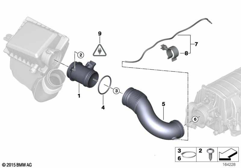 Genuine Mass Air Flow Sensor Rubber Boot/Tube Part