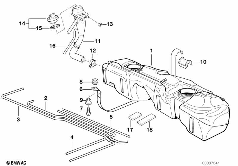 Genuine Fuel Tank Breather Line/Hose/Pipe