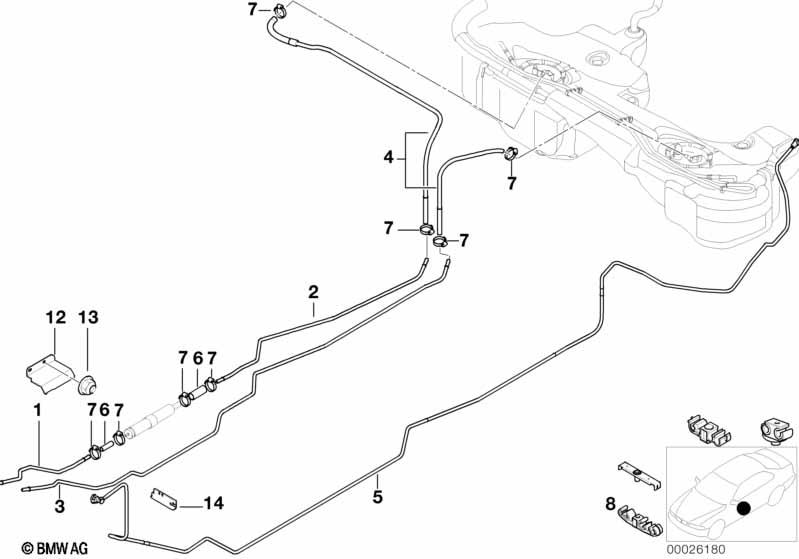 Genuine Fuel Tank Scavenge Air Line
