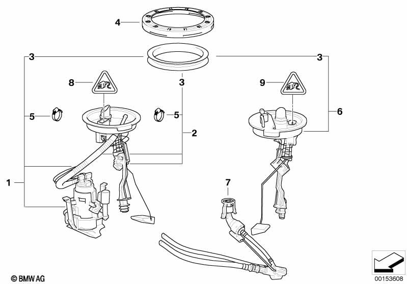 Genuine Fuel Transfer Sucking Jet Pump Left 16 14 6 753 982