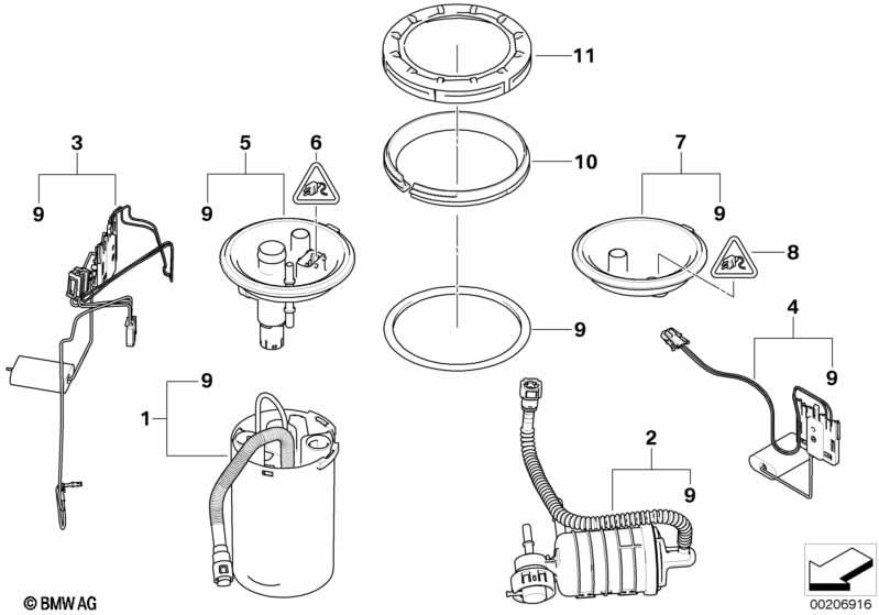 Genuine Fuel Filter+Pressure Regulator 16 14 6 766 158