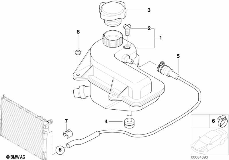 Genuine Radiator Expansion Tank 17 10 2 229 772
