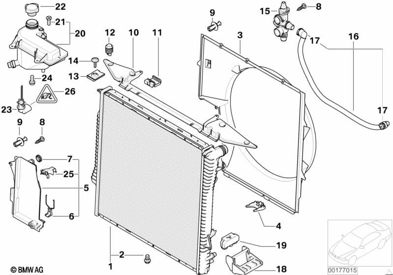 Genuine Radiator Mounting Plate Fixing Clamp