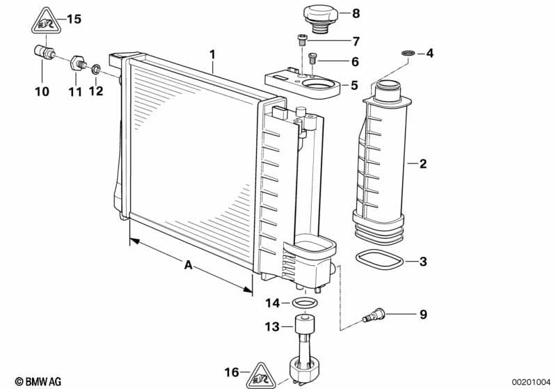 Genuine Radiator 17 11 1 723 537
