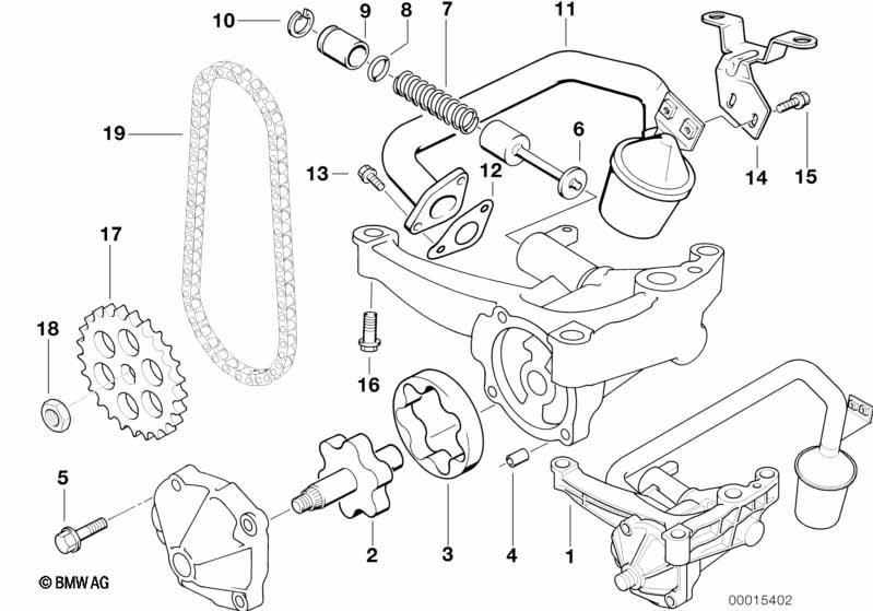 Genuine Lubrication System Oil Pump 11 41 1 748 146