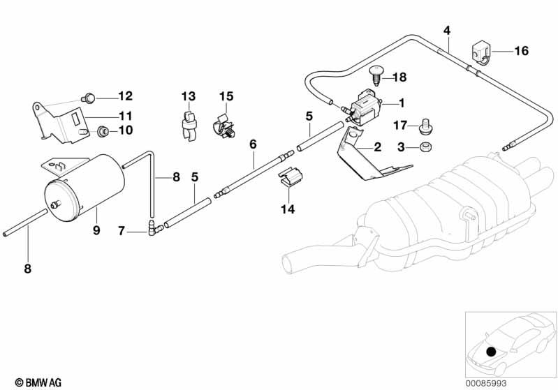 Genuine Exhaust Vacuum Accumulator Bracket