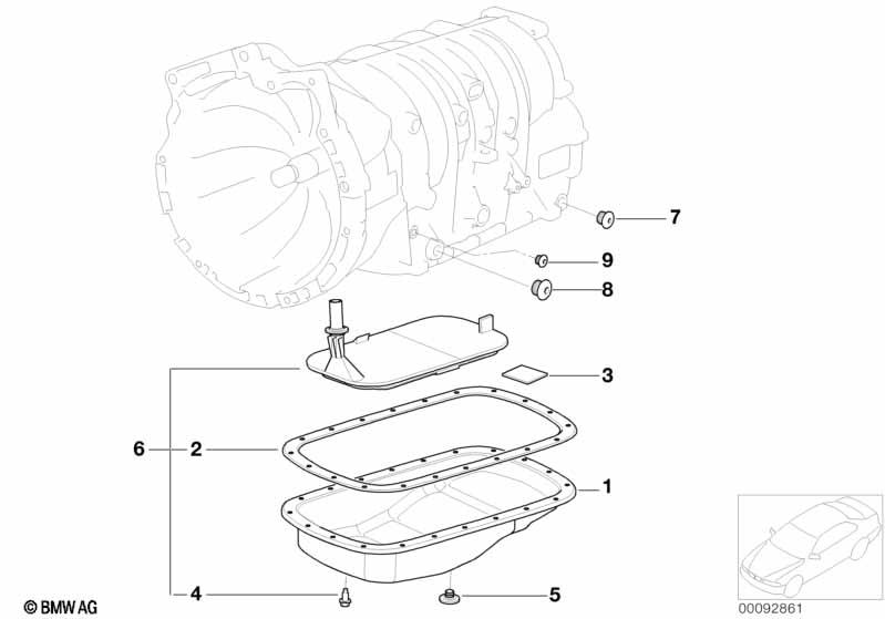 Genuine Set Oil Filter 24 11 7 557 069