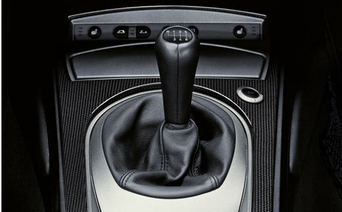 Genuine Leather Gear Stick Knob 6-Speed Black 25 11 7 523 817
