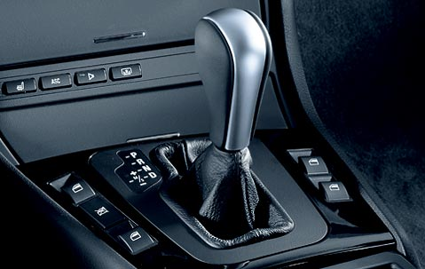Genuine Leather Selector Gear Knob Matt Chrome 25 16 2 229 444