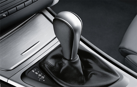 Genuine Selector Lever Handle Leather+Chrome 25 16 7 570 652