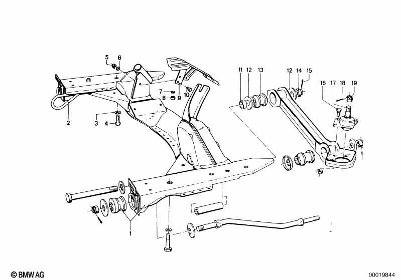 Genuine Front Axle Support Washer A10.5 x 22 31 11 1 114 348
