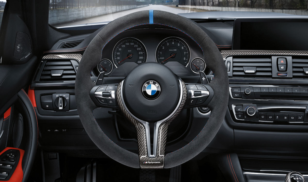 Genuine M Performance Steering Wheel Cover Trim Carbon Fibre 32 30 2 413 480