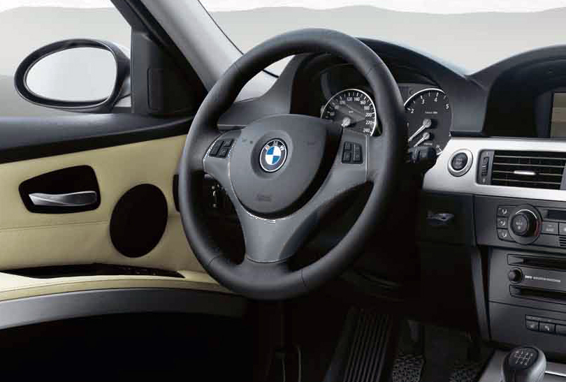 Genuine Steering Wheel Cover Trim Black 32 30 6 767 211