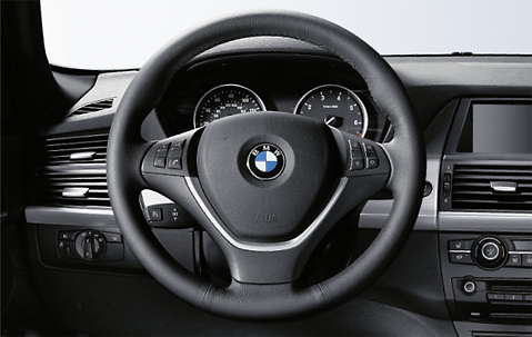 Genuine Steering Wheel Cover Leather Black 32 30 6 796 758