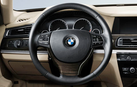 Genuine Steering Wheel Cover Trim High-Gloss Fine Wood 32 33 6 787 423