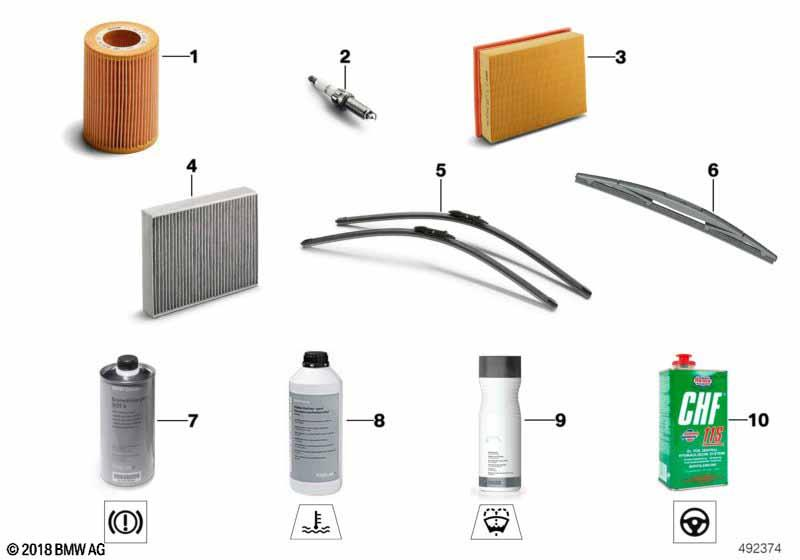 Genuine Set Oil Filter Element Petrol