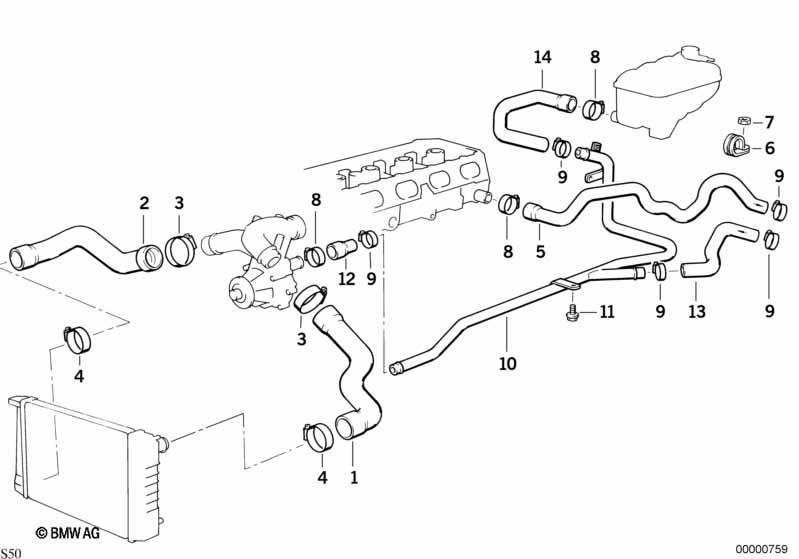 Genuine Cooling System Inlet Hose/Pipe