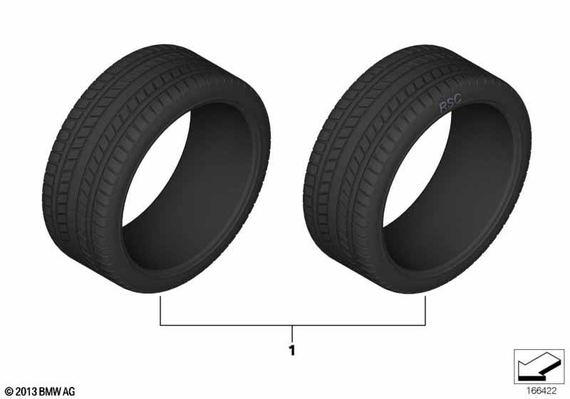 Genuine 1x 18" Michelin Pilot Super Sport Tyre 245/35ZR18 92Y 36 12 0 054 521