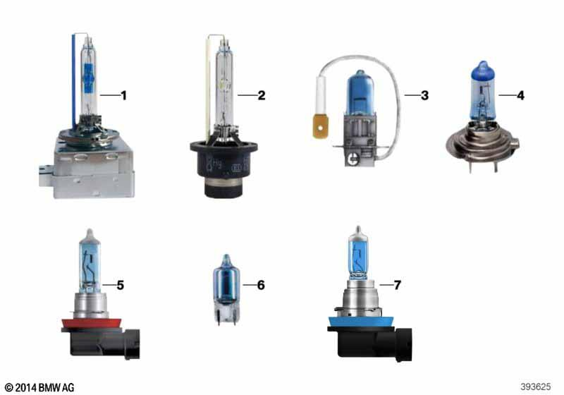 Genuine Headlight Headlamp Light Bulb Xenon Lamp D1S Blue 63 11 2 296 302