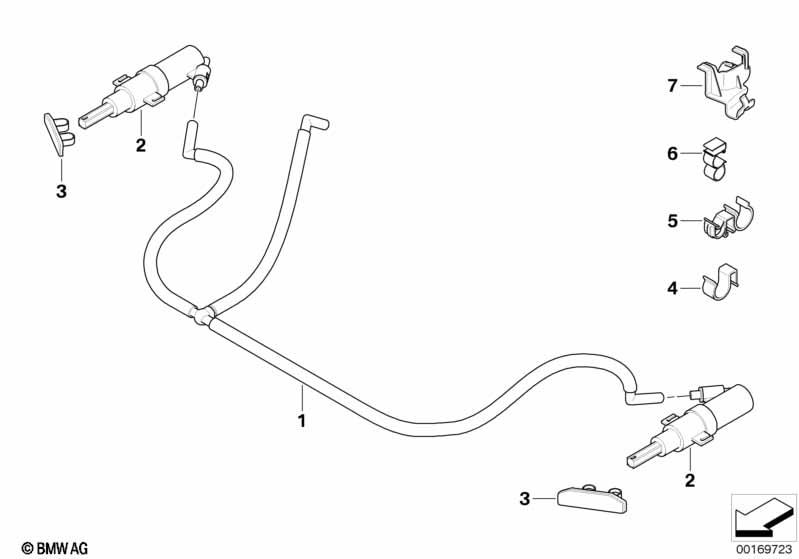 Genuine Left Spray Nozzle Cover Primed 61 67 7 211 209
