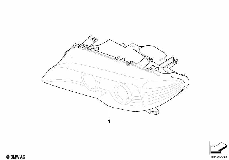 Genuine Headlight Head Lamp Turn Indicator Yellow Right 63 12 6 920 588