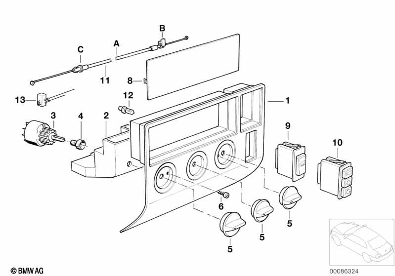 Genuine Interior Light Bulb + Holder Socket 61 13 8 353 797