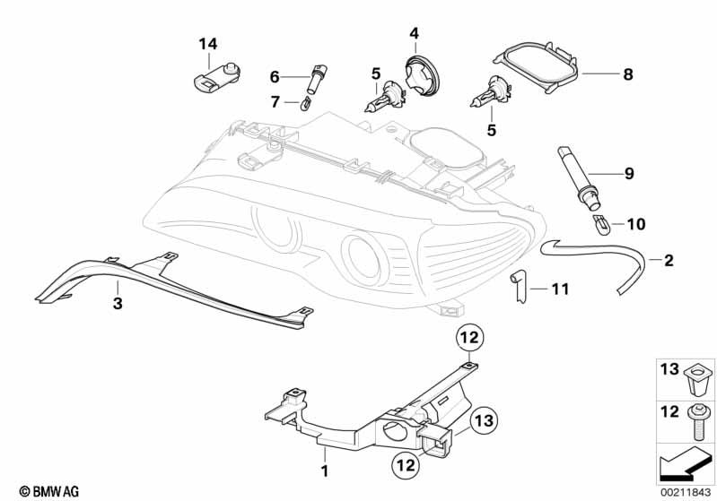 Genuine Turn Indicator Gasket Left 63 12 6 934 749