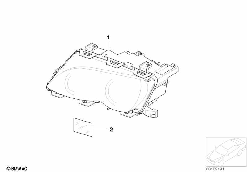 Genuine Bi-Xenon Light Headlight Head Lamp Right 63 12 7 165 778