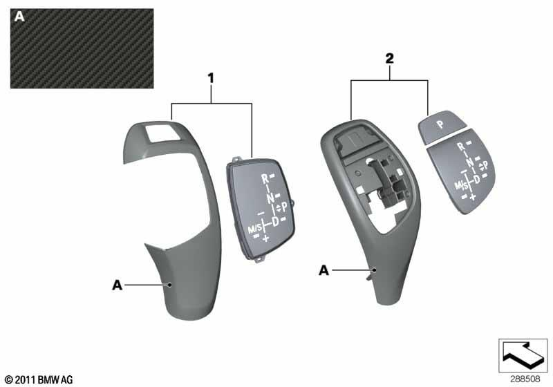 Genuine M Performance Automatic Gearbox Selector Lever Switch 61 31 2 250 697