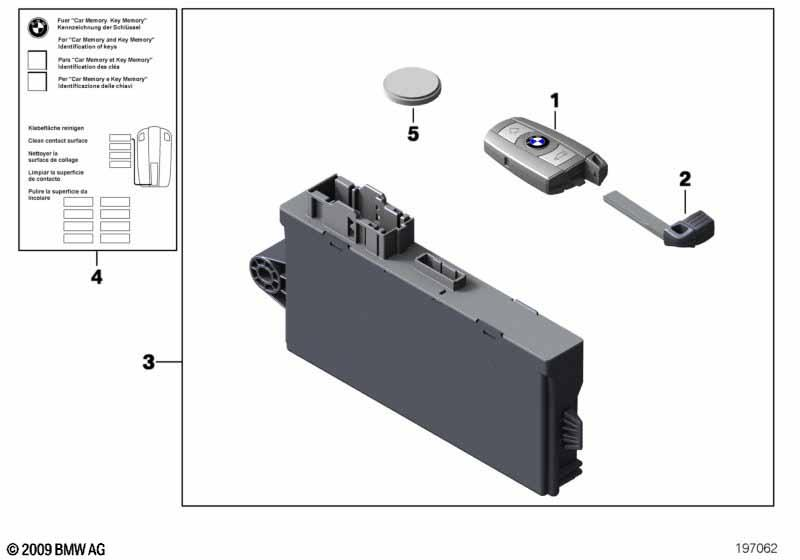 Genuine Radio Remote Control Battery CR2450 3V 61 31 9 217 643