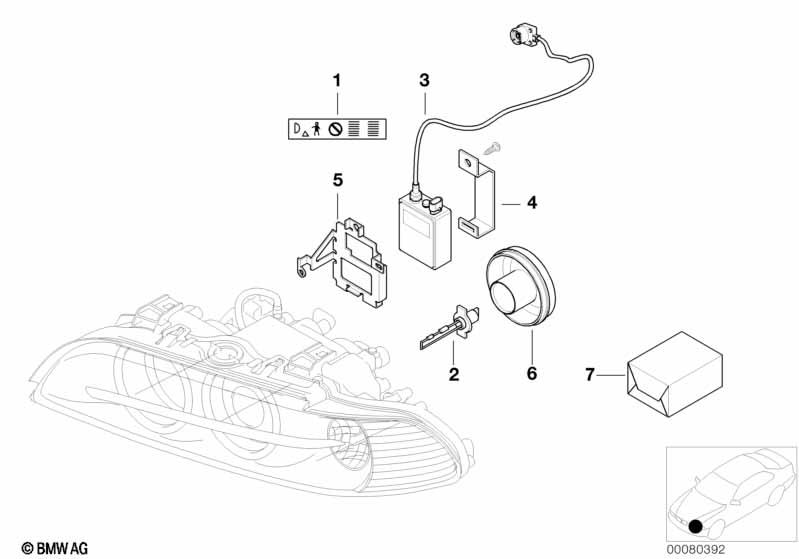 Genuine Xenon Light Support Control Unit 63 12 6 907 422