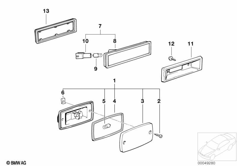 Genuine Front Side Marker High Light 63 14 1 370 267