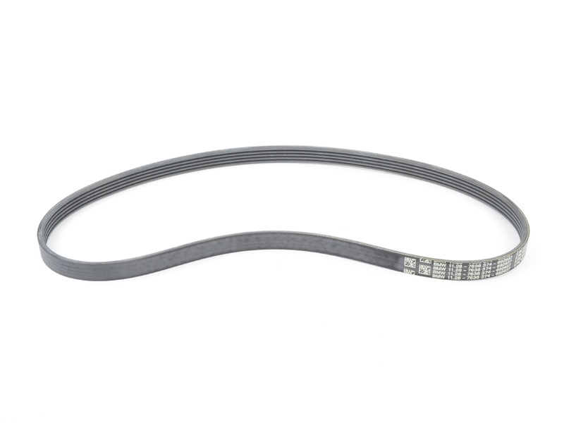 Genuine Water Pump/Alternator Drive Ribbed V Belt 11 28 7 636 374