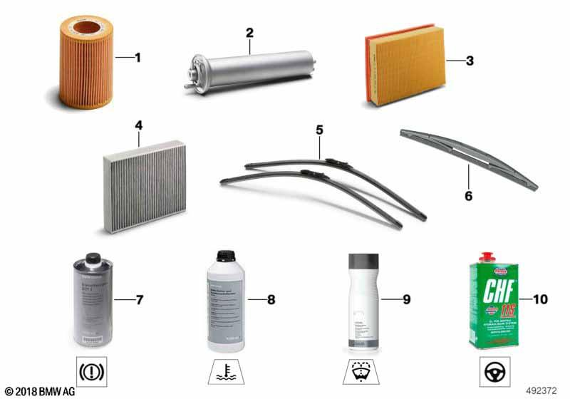 Genuine Interior Pollen Filter Microfilter Carbon Canister Set 64 11 6 823 725