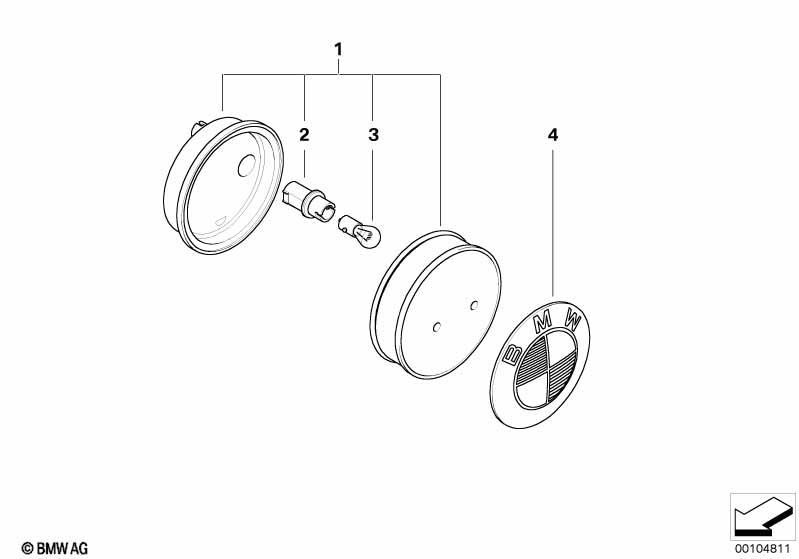 Genuine Additional Turn Indicator Lamp 63 13 7 165 733