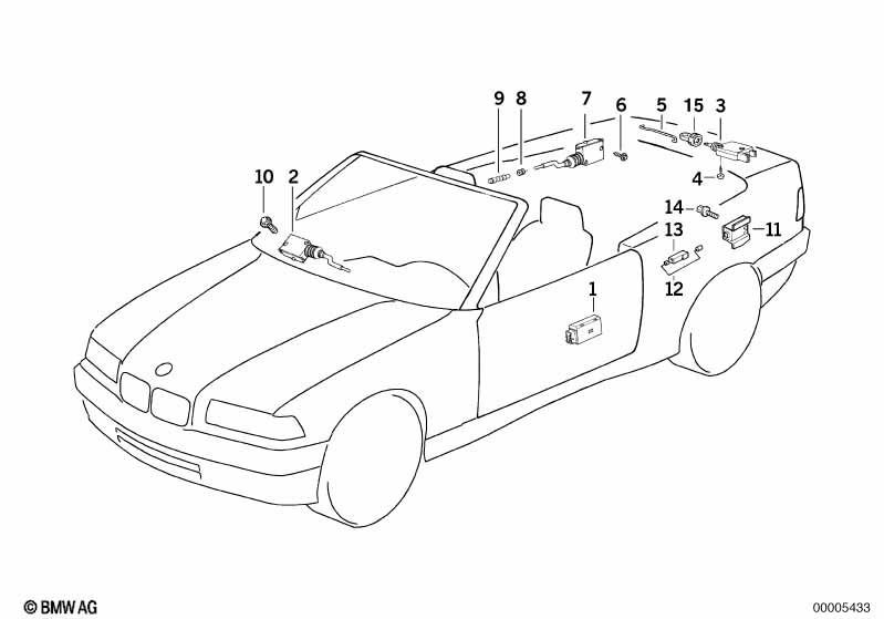 Genuine Glove Box Lock Actuator Module 67 11 8 360 169