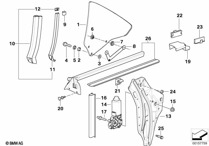 Genuine Rear Right Electric Window Lift Drive Motor 67 62 8 353 840