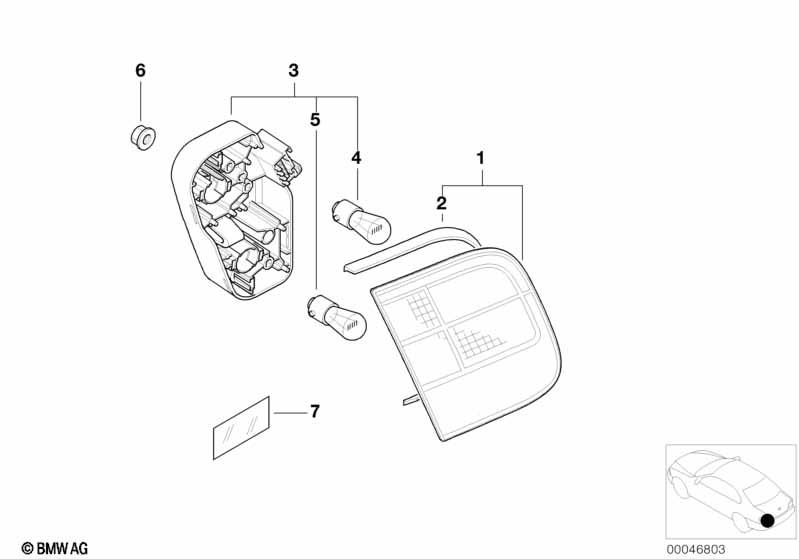 Genuine Rear Luggage Compartment/Boot Lid Seal 63 21 6 900 459