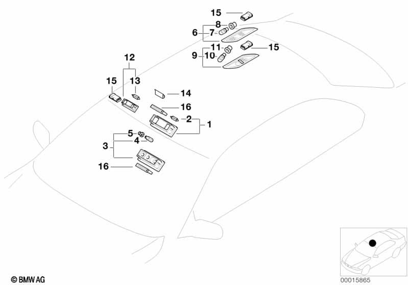 Genuine Headlight Head Lamp Bulb Socket/Holder 63 31 8 379 392