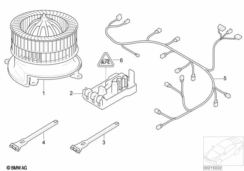 Genuine Air Con Conditioning AC Blower Regulator 64 11 6 934 390