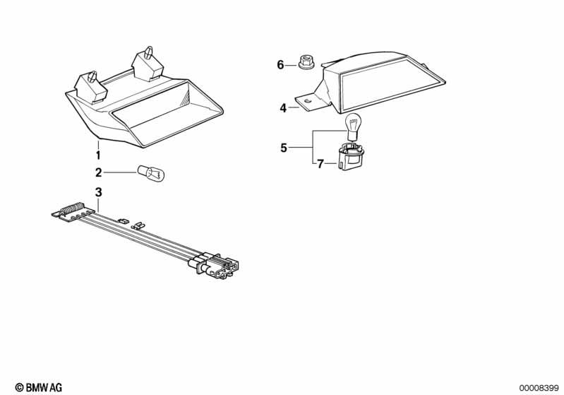 Genuine Rear Light Bulb Socket P21W 63 21 8 355 883